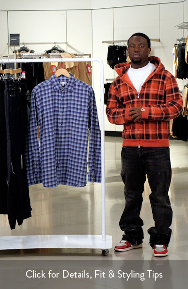 North Bay Check Cotton Button-Up Shirt, sales video thumbnail