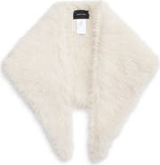 Simone Rocha Crystal Embellished Faux Fur Neckerchief