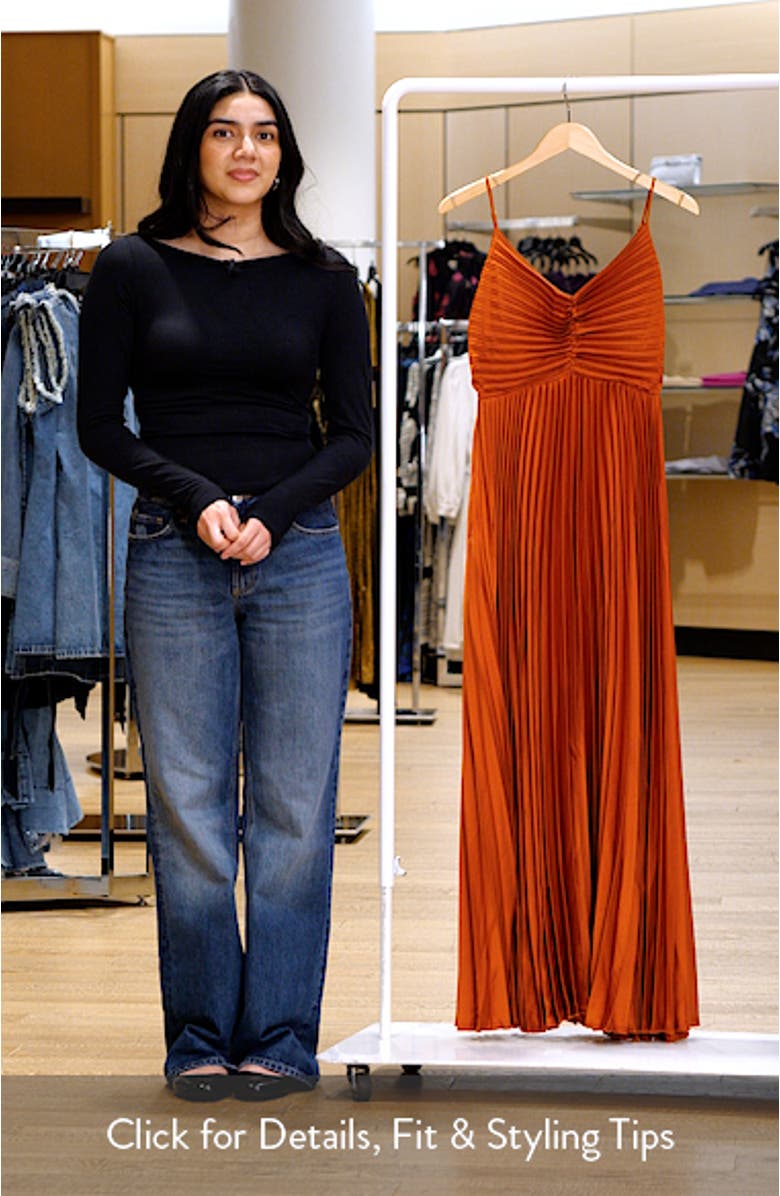 Naira Pleated Maxi Dress