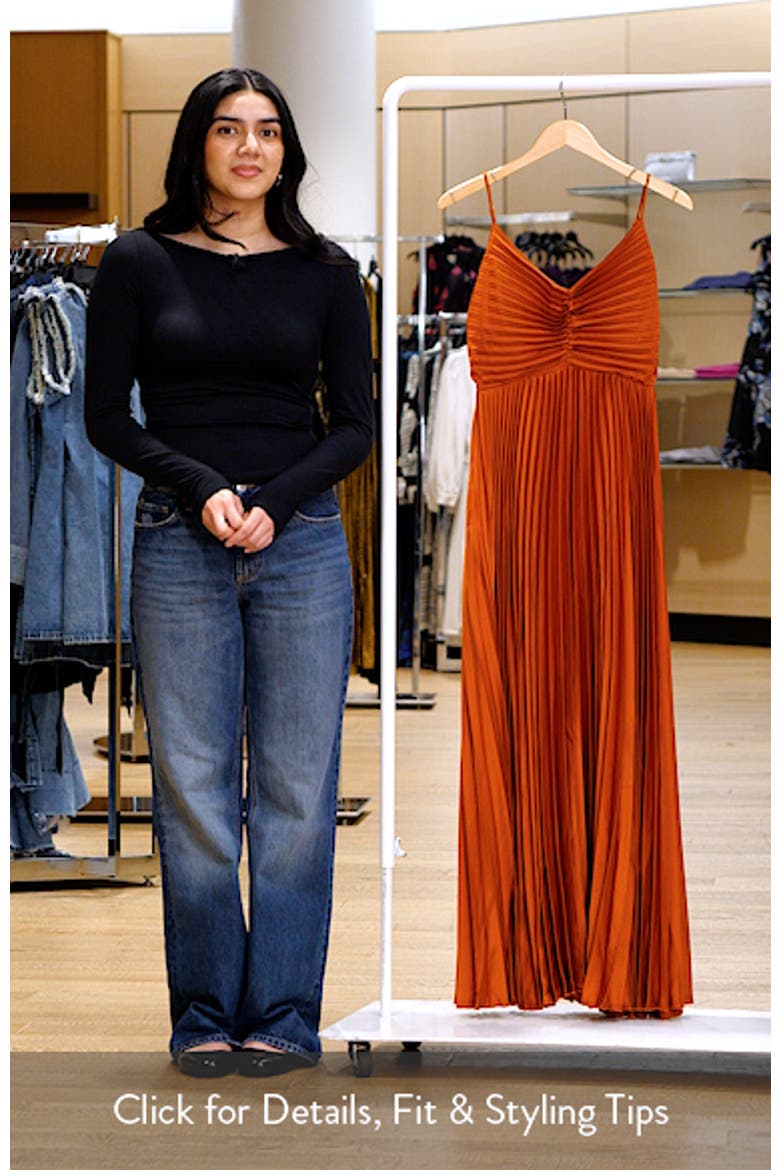 Naira Pleated Maxi Dress video