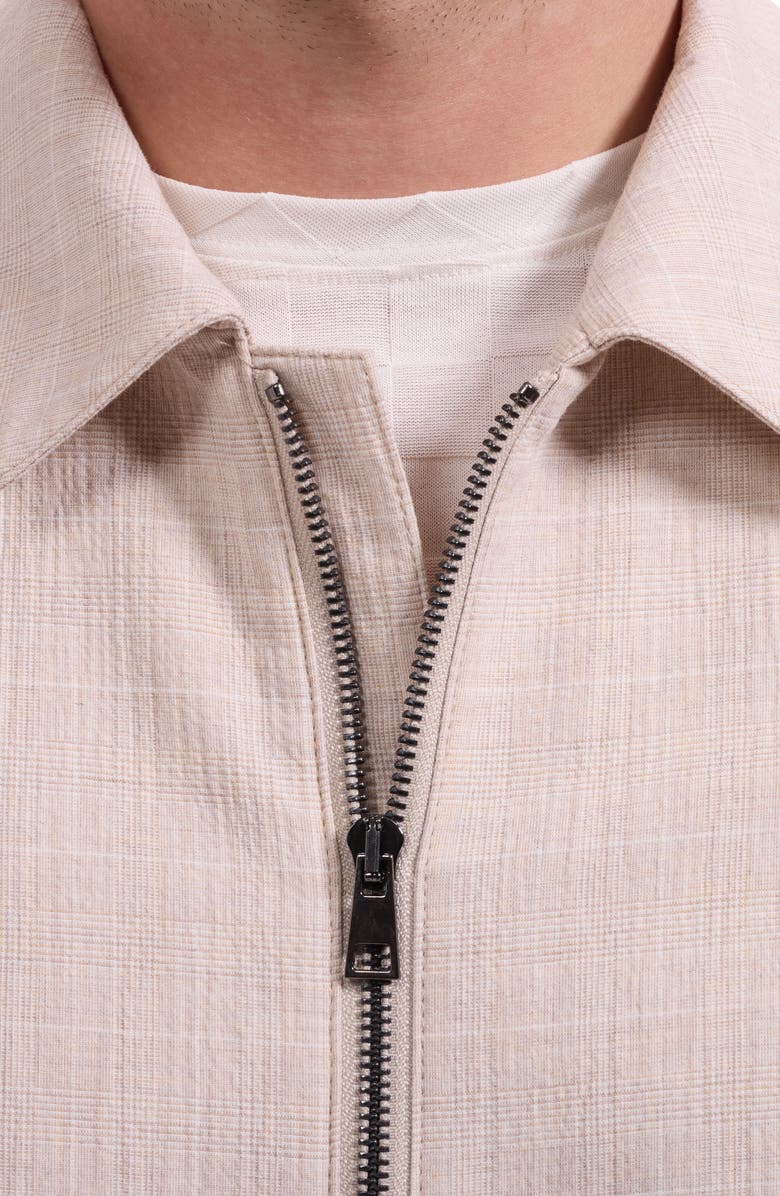 Bugatchi Blouson Jacket, Alternate, color, Almond