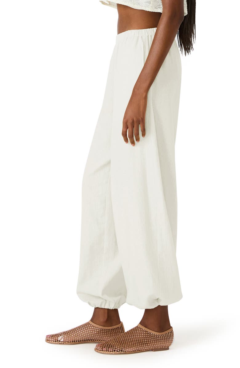 Steve Madden Divinia Linen Blend Pants, Alternate, color, Antique White