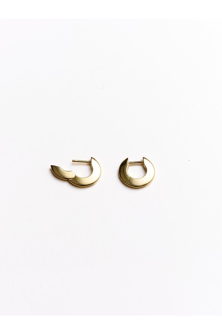 Talia Small Hoop Earrings, Alternate, color, Recycled Gold Vermeil