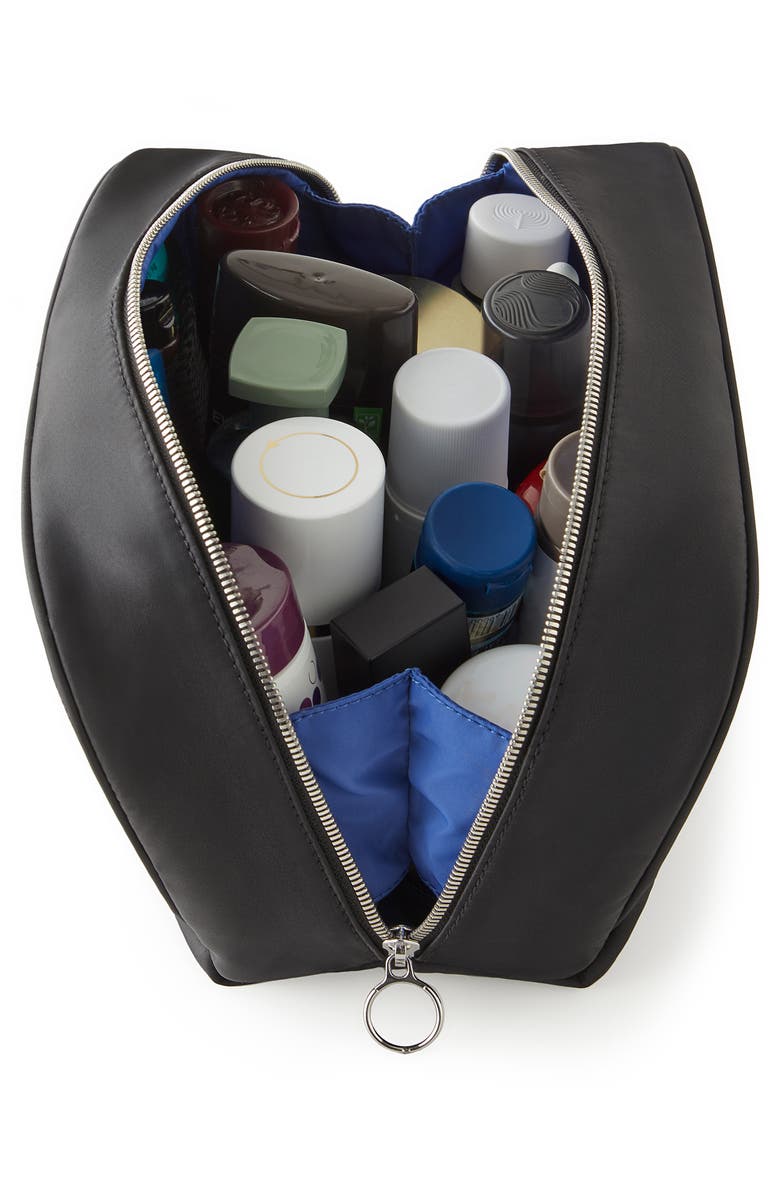 KUSSHI Dopp Kit, Alternate, color, Black/ Cool Blue