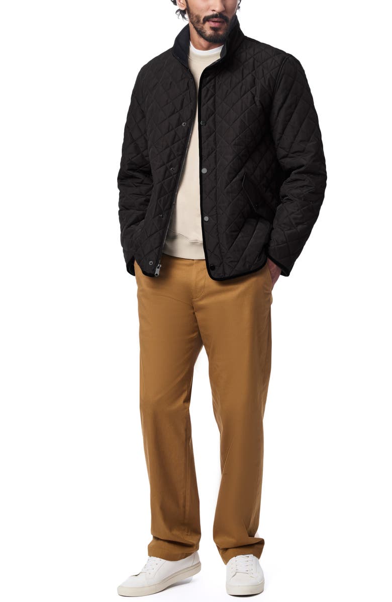 Bernardo Smart Leisure Quilted Barn Jacket, Alternate, color, Black