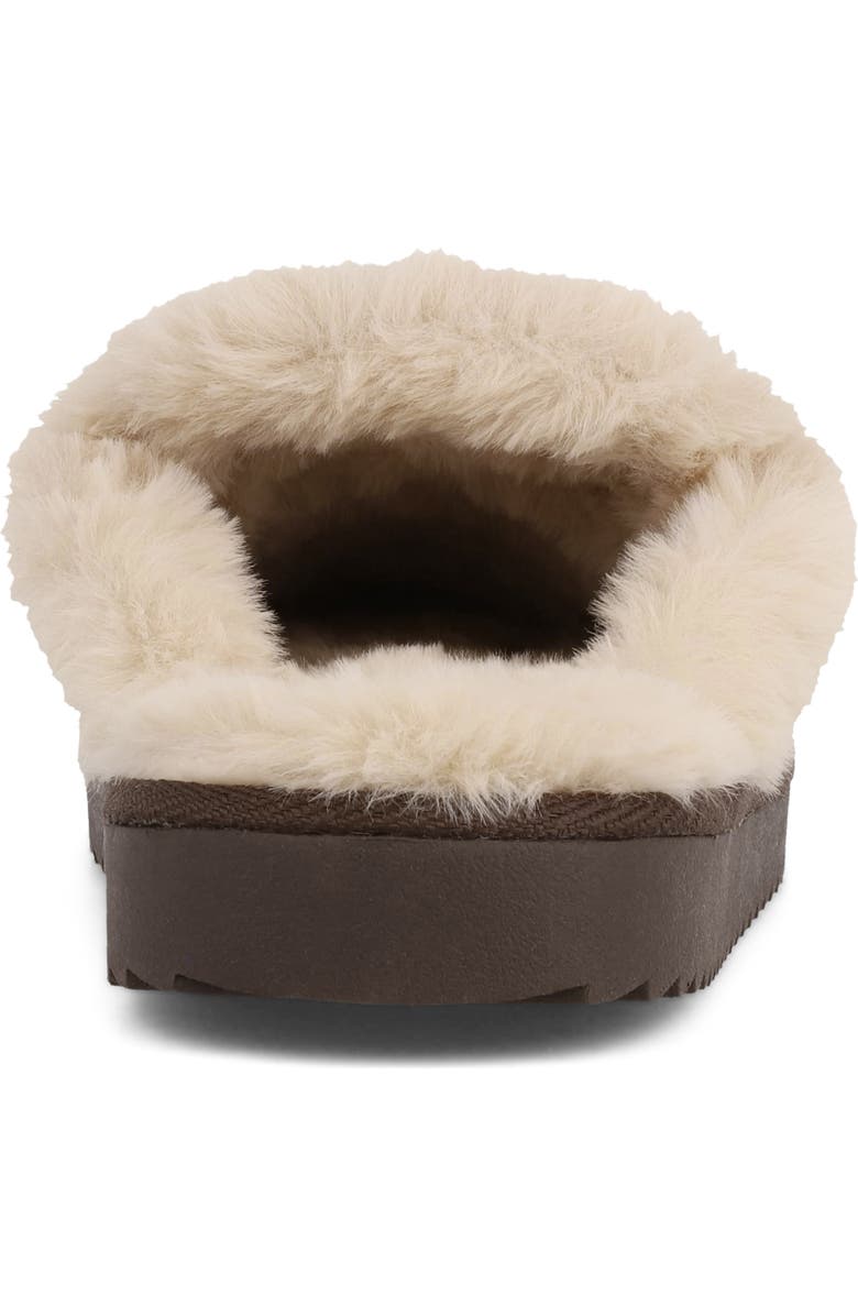 MIA Fudge Faux-Fur Lined Mule, Alternate, color, Brown