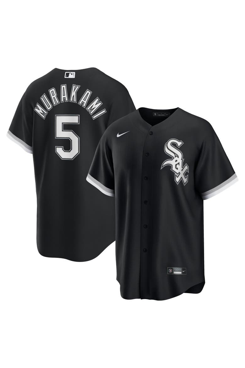 Men's Nike Munetaka Murakami Black Chicago White Sox Alternate Replica Jersey, Main, color, Black
