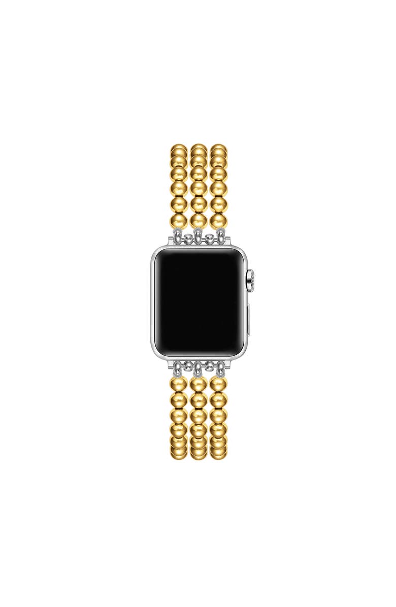 Posh Tech Nova Stainless Steel Beaded Band for Apple Watch, Alternate, color, 