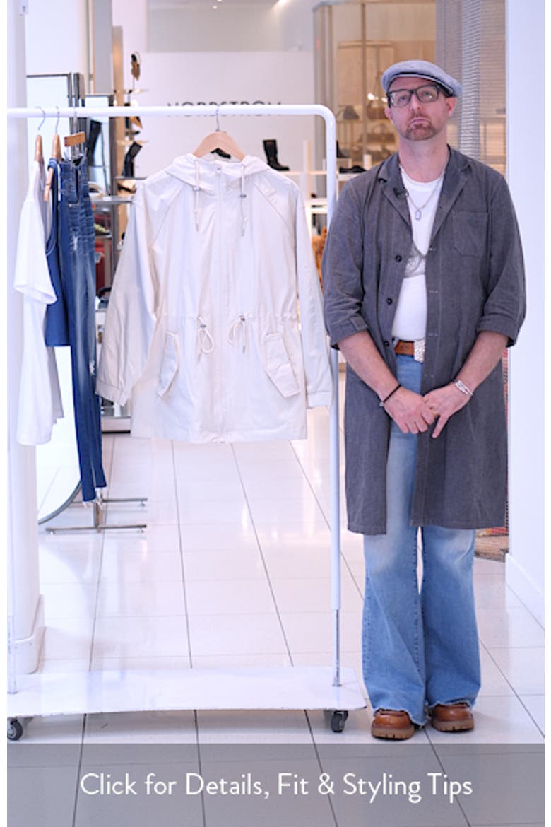 Water Resistant Hooded Rain Jacket video