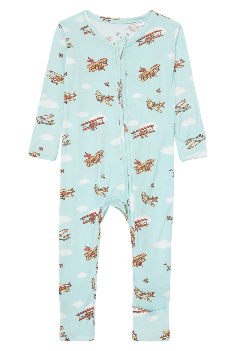 Baby Vintage Airplanes Convertible Footie, Main, color, AIRPLANES