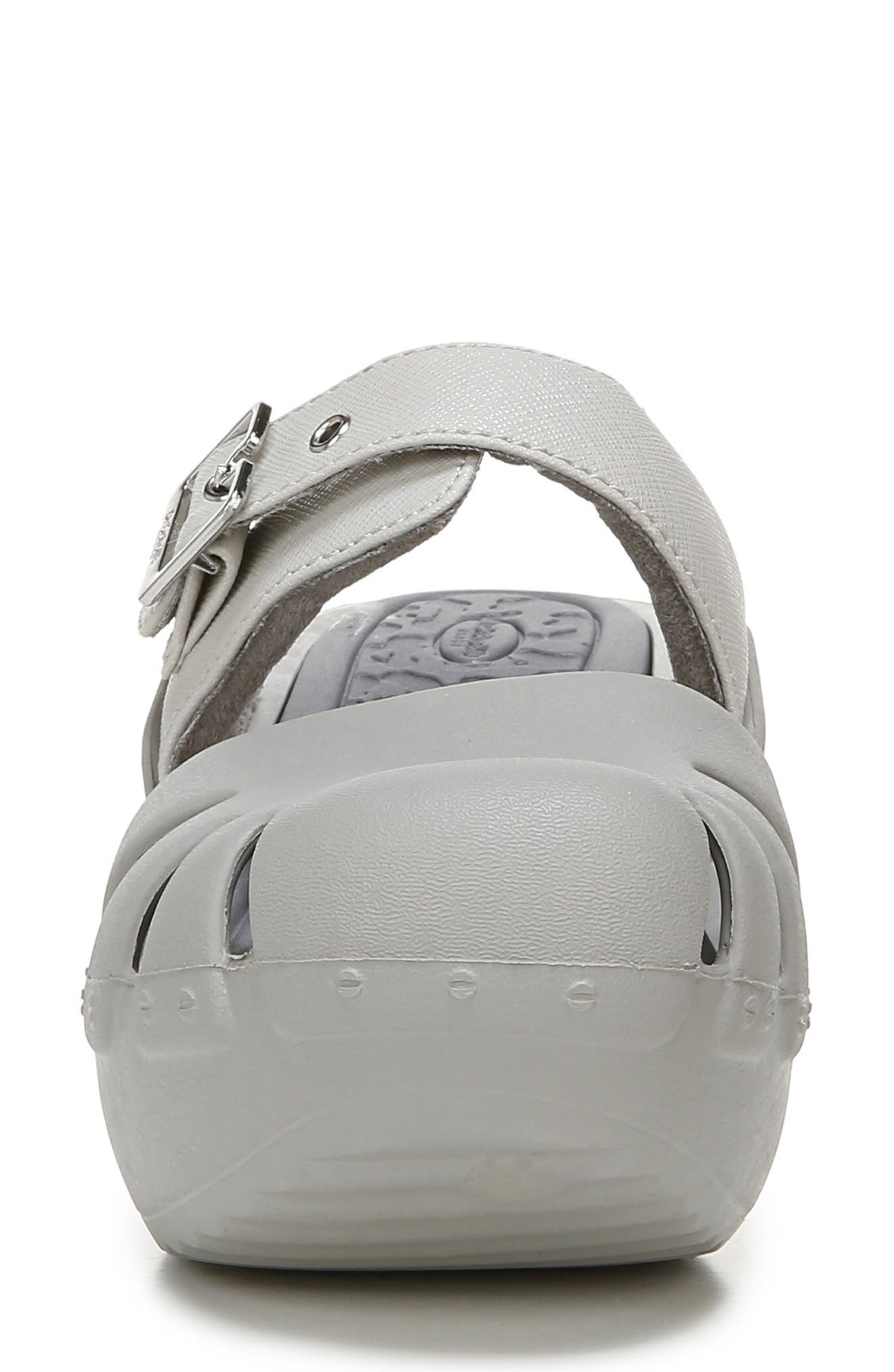 Dance On Clog, Alternate, color, SILVER FAUX LEATHER