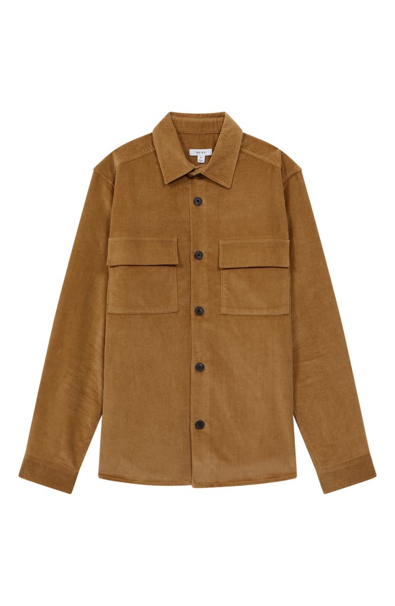 Reiss Colins Stretch Corduroy Overshirt, Alternate, color, 