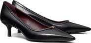 Tory Burch Double T Buckle Kitten Heel Pump