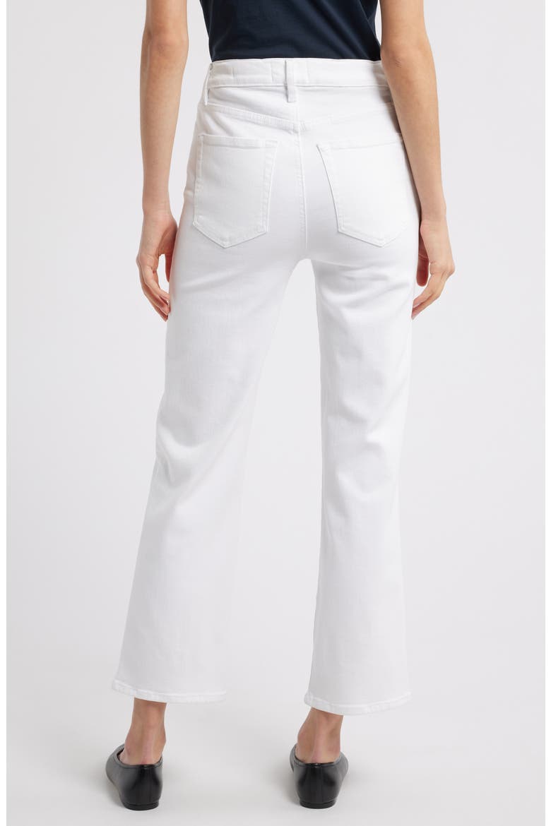 Le Sleek High Waist Ankle Straight Leg Jeans, Alternate, color, WHITE