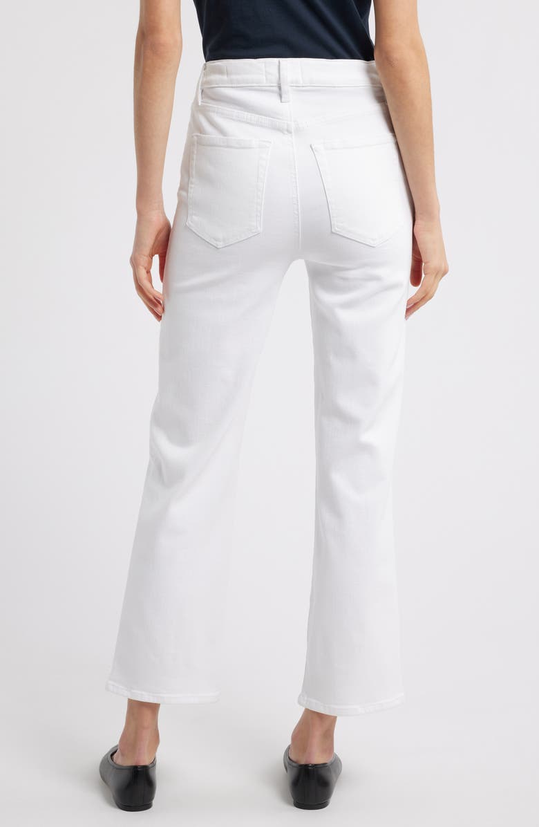 FRAME Le Sleek High Waist Ankle Straight Leg Jeans, Alternate, color, White