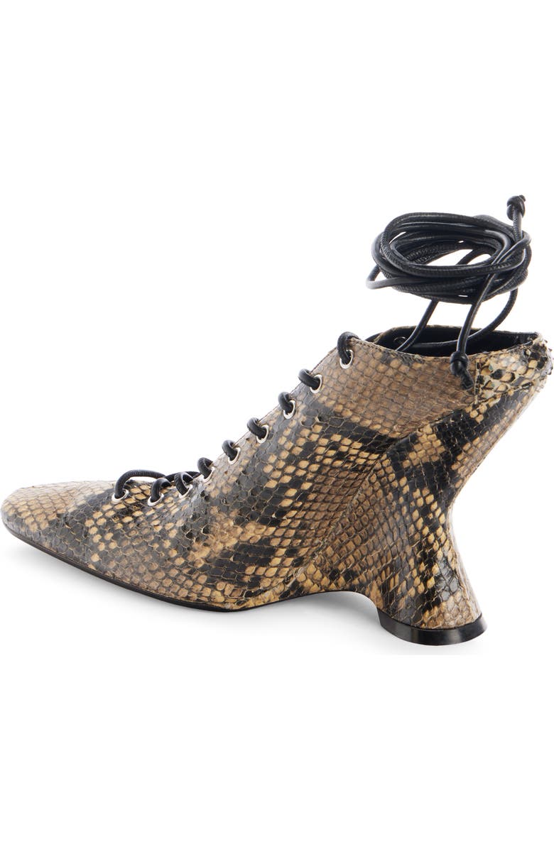 Dries Van Noten Snakeskin Print Wedge Shoe, Alternate, color,