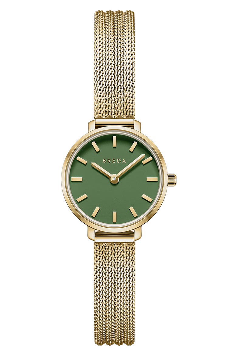 Beverly Mesh Strap Watch, 25mm, Main, color, GOLD