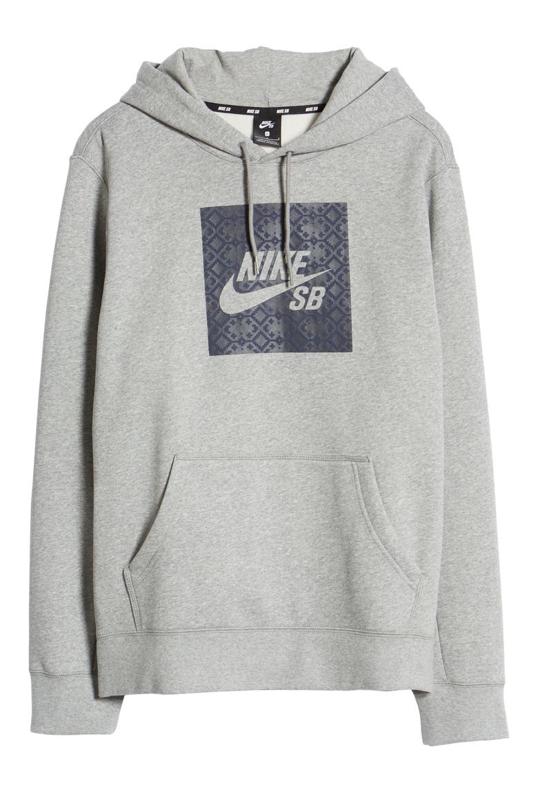 Nomad Hooded Sweatshirt, Alternate, color, DARK GREY HEATHER/ OBSIDIAN
