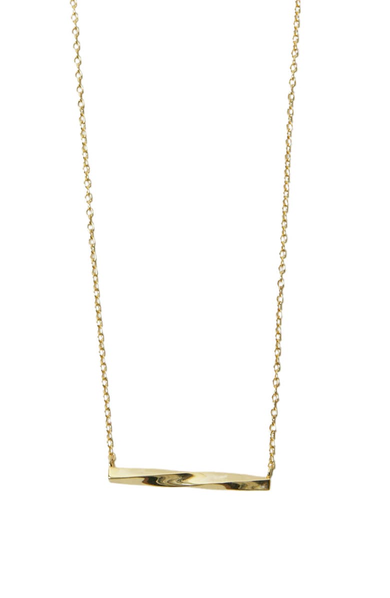 ARGENTO VIVO Twist Bar Pendant Necklace, Main, color, 