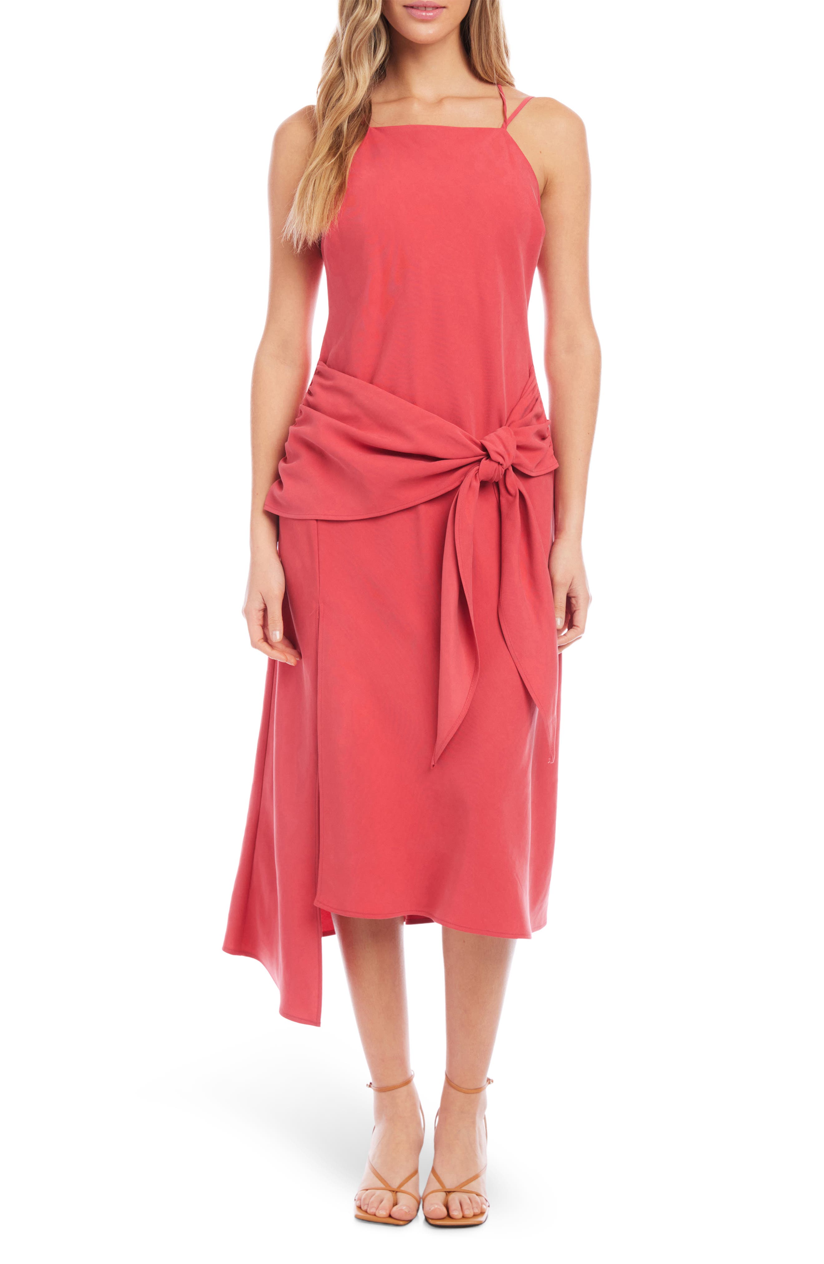 Strappy Tie Front Dress