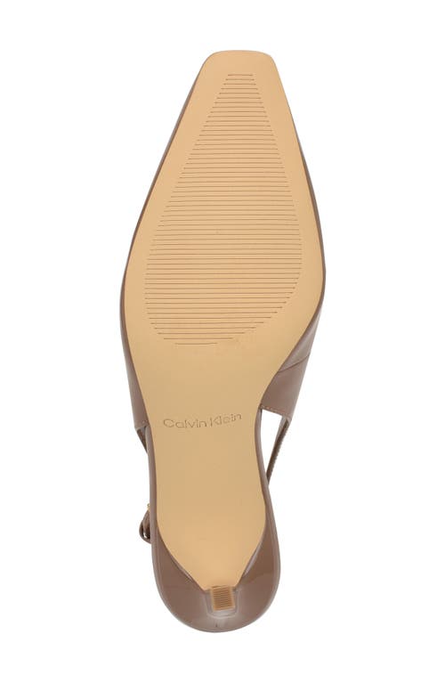 Calvin Klein Harbella Slingback Pump In Brown
