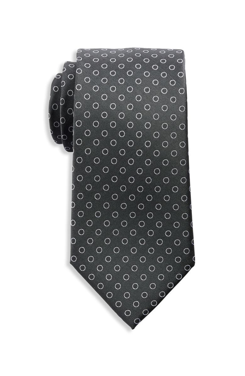 Michael Kors Blair Textured Dot Silk Tie, Main, color, 