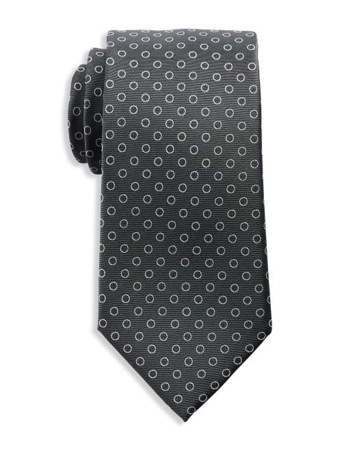 Michael Kors Blair Textured Dot Silk Tie in Grey 