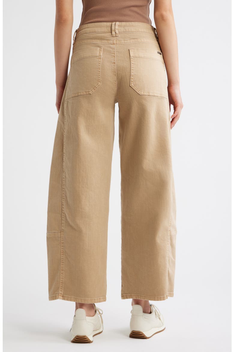 Wide Leg Crop Jeans, Alternate, color, SANDLEWOOD