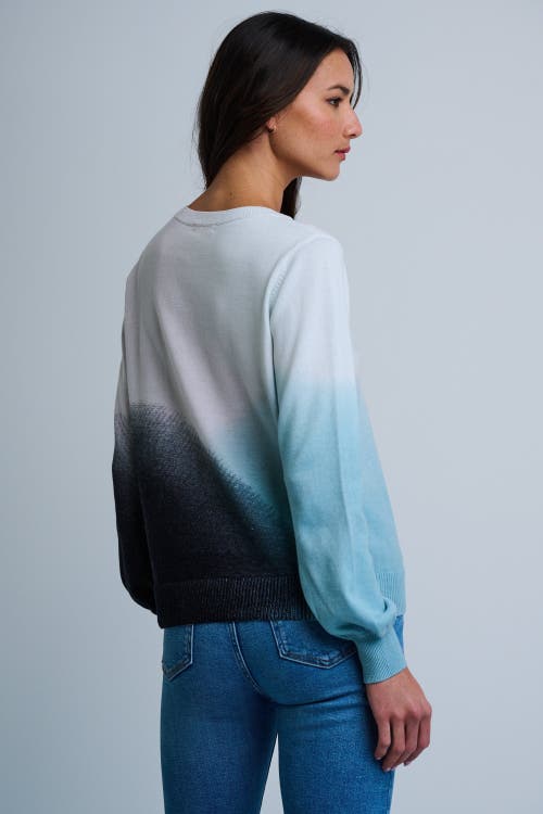 Lisa Todd Color Haze Cotton Sweater In Blue