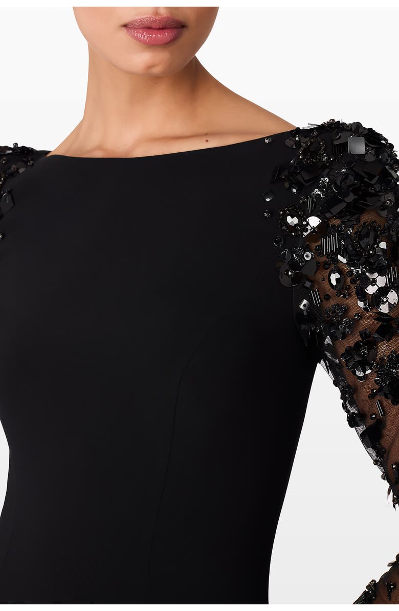 Jenny Packham Sylvia Maxi Dress, Alternate, color, Liquorice
