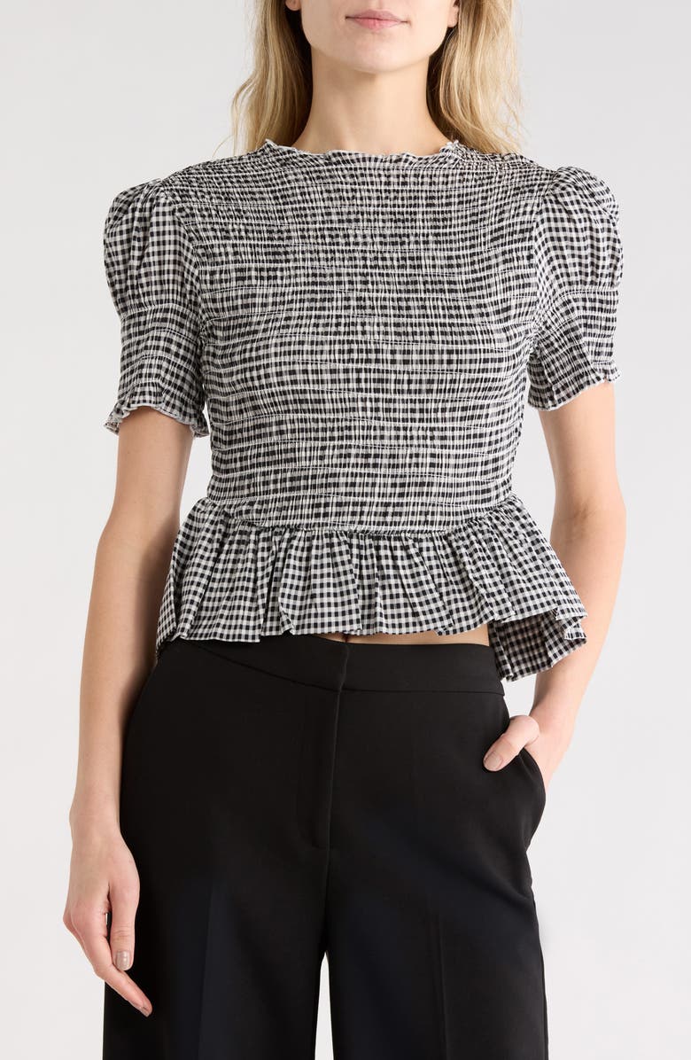EDIT by JASON WU Smocked Peplum Top, Main, color, 