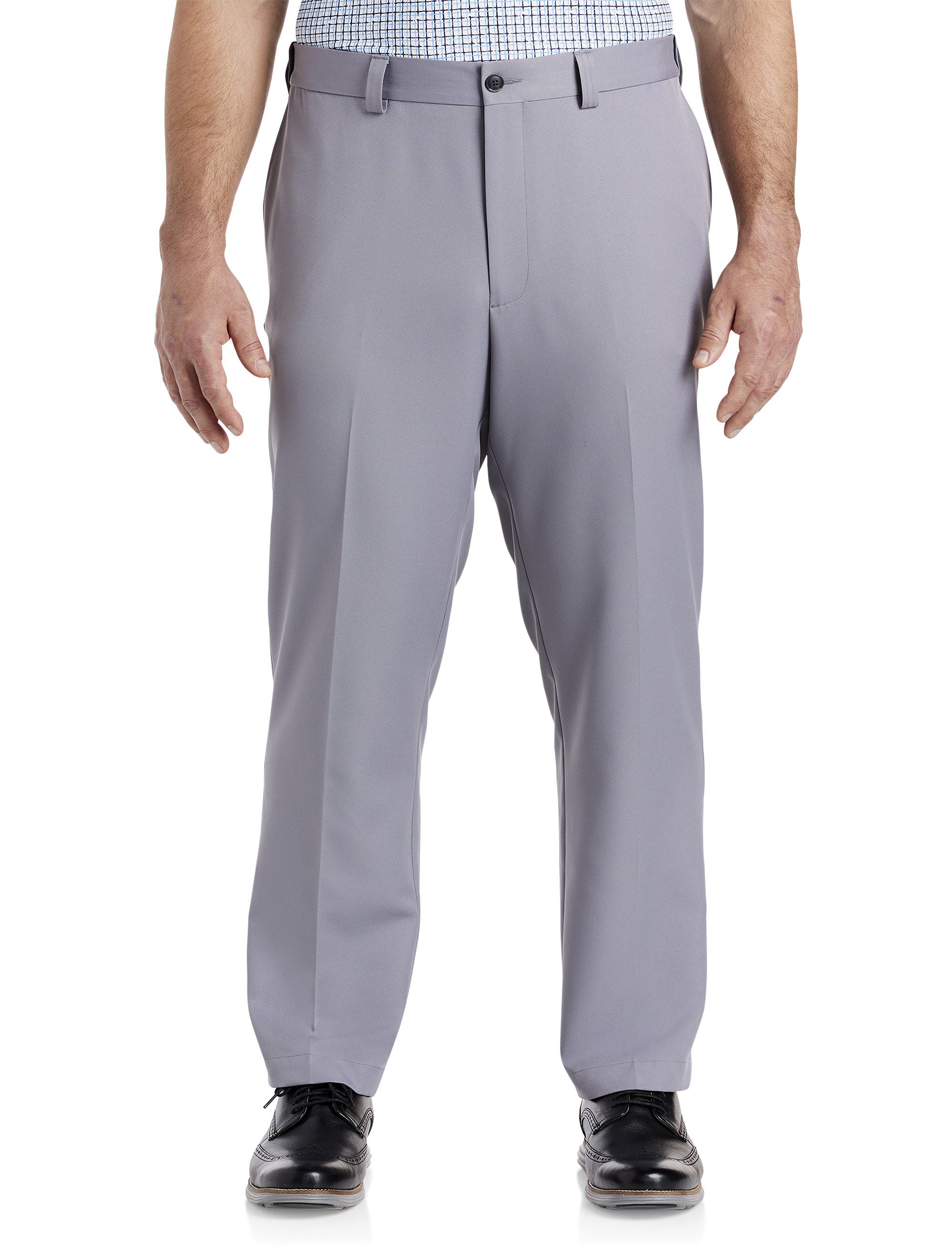Oak Hill by DXL Big & Tall Microfiber Waist-Relaxer Pants (Men