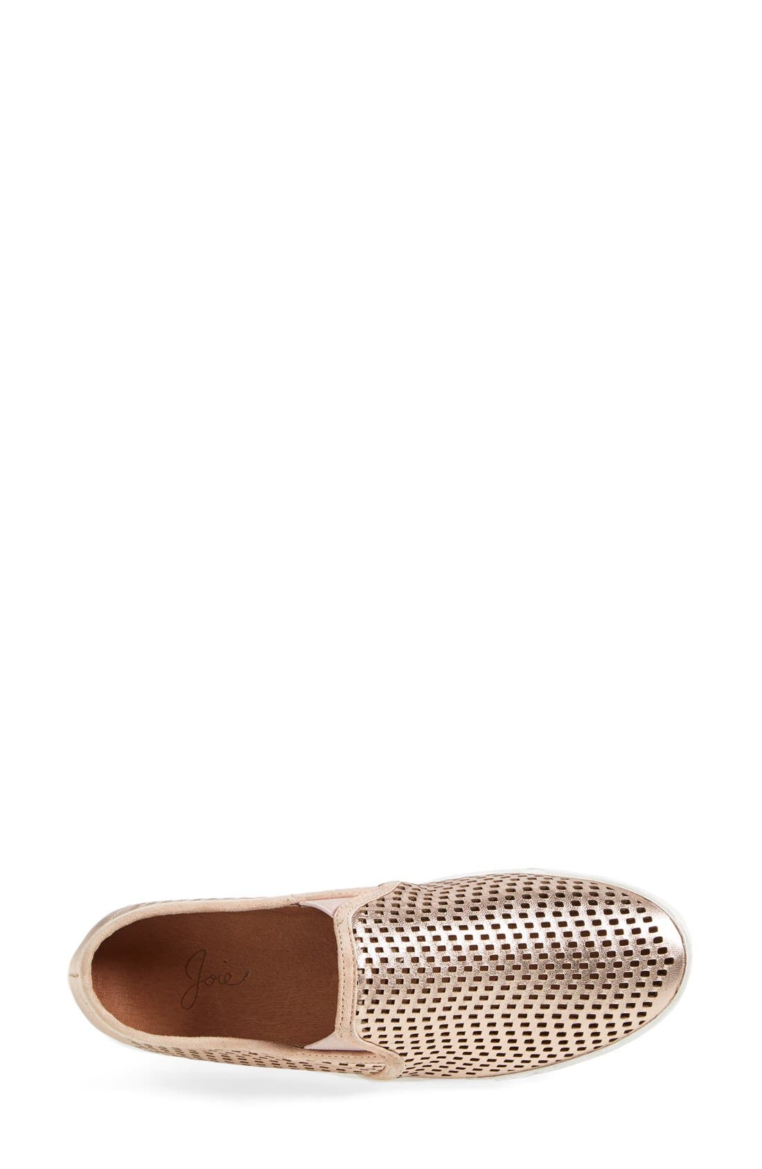 'Kidmore' Leather Sneaker, Alternate, color, ROSE GOLD