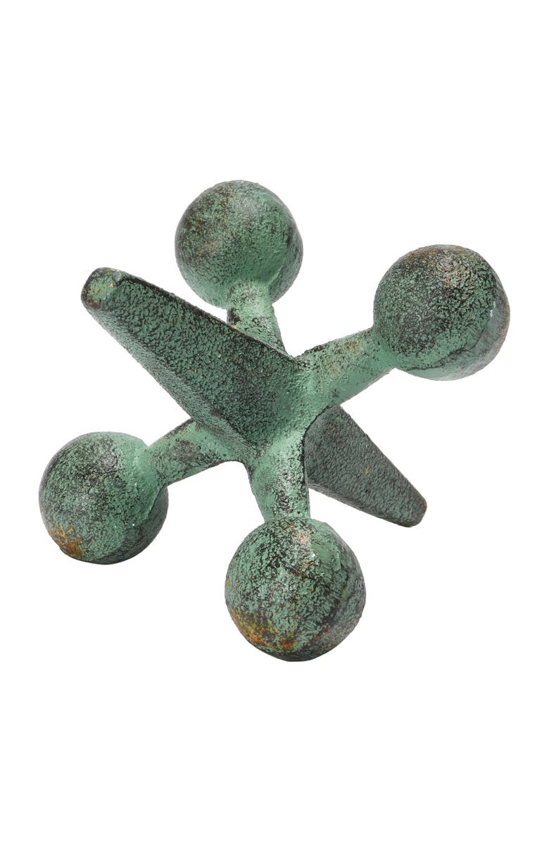 Storied Home Cast Iron Jack Accent, Main, color, Green