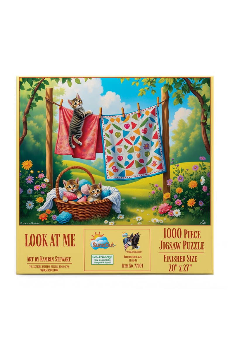 Sunsout Look at Me 1000 piece Jigsaw Puzzle for Adults, Alternate, color, Multicolor