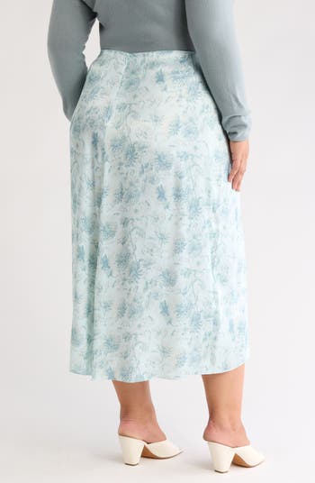 Dahlia Pleated Satin Skirt
