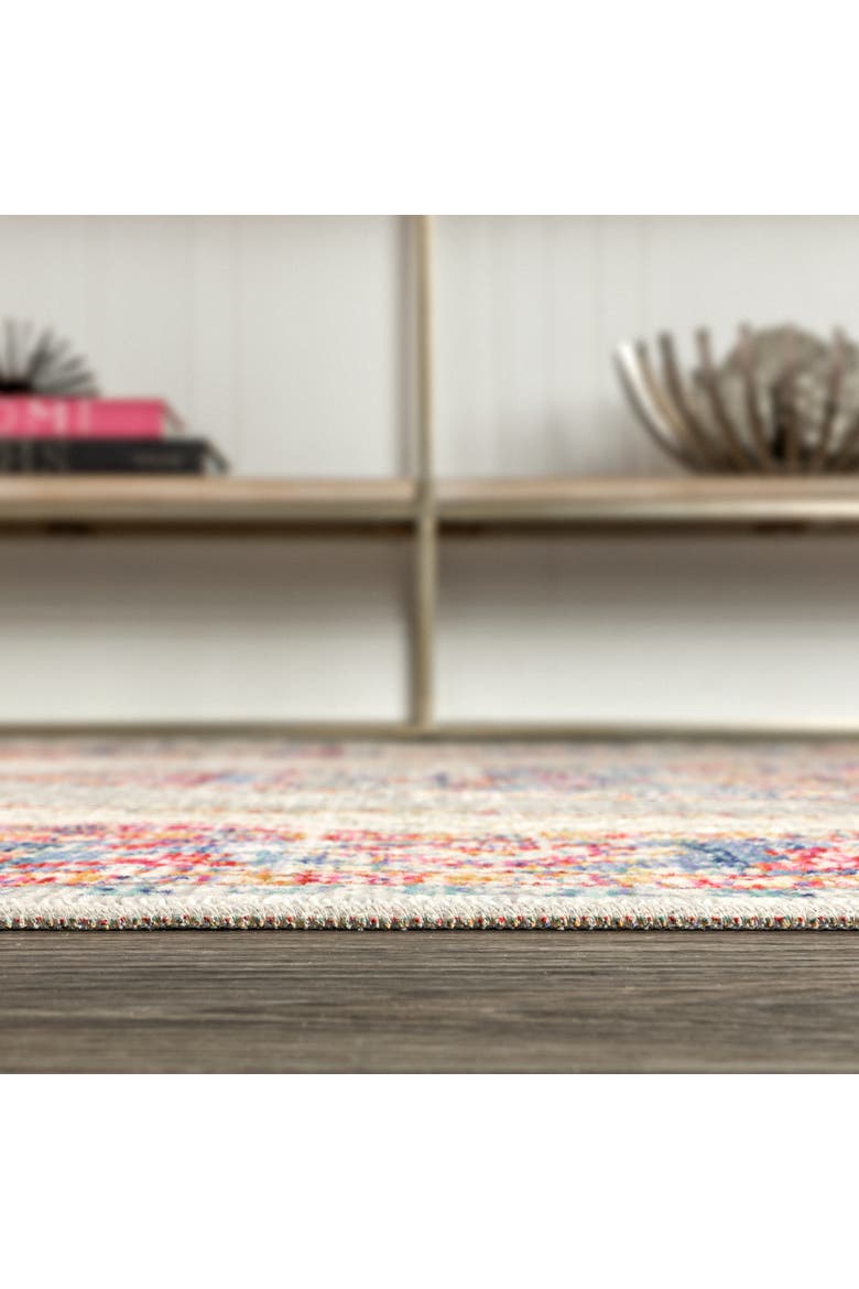 Kilia Medallion Area Rug, Alternate, color, Fuchsia/Mustard/Indigo