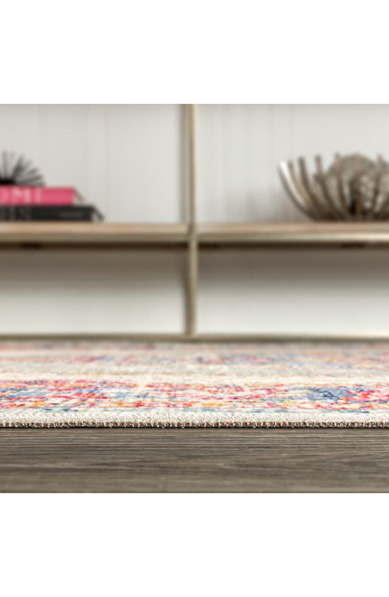 JONATHAN Y Kilia Medallion Area Rug, Alternate, color, Fuchsia/Mustard/Indigo