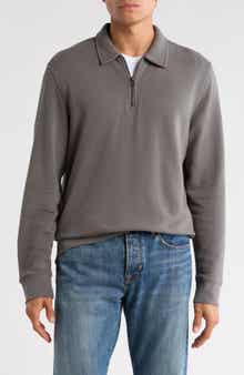 Vince French Terry Quarter Zip Pullover