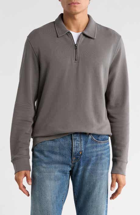 Vince French Terry Quarter Zip Pullover