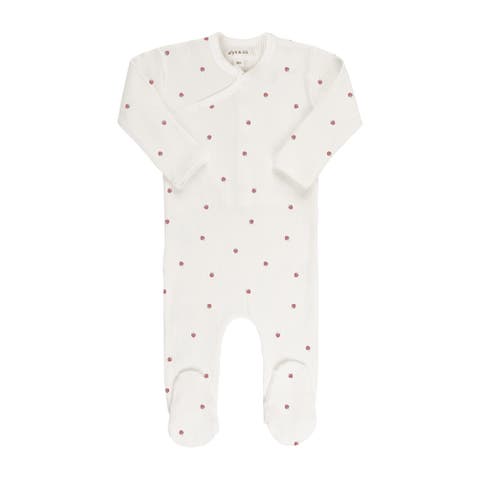 Baby Cotton Ribbed Zipper Footie