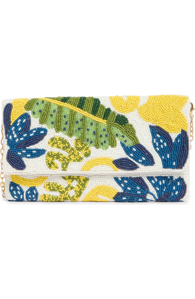 Dolce Vita Embroidered Beaded Envelope Clutch, Main, color,