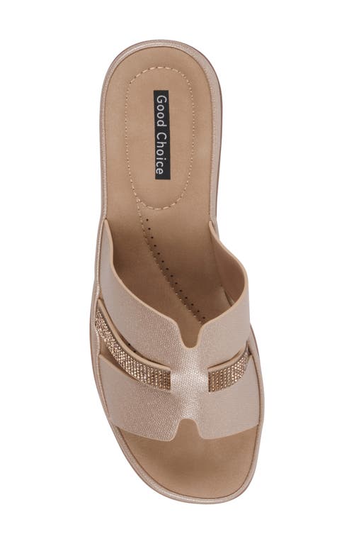Gc Shoes Francis Wedge Sandal In Gold