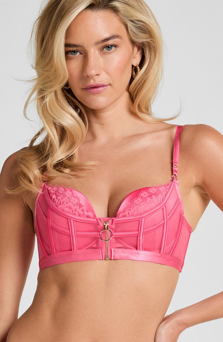 Hunkemöller Sable Underwire Push-Up Bra, Alternate, color, Camellia Rose
