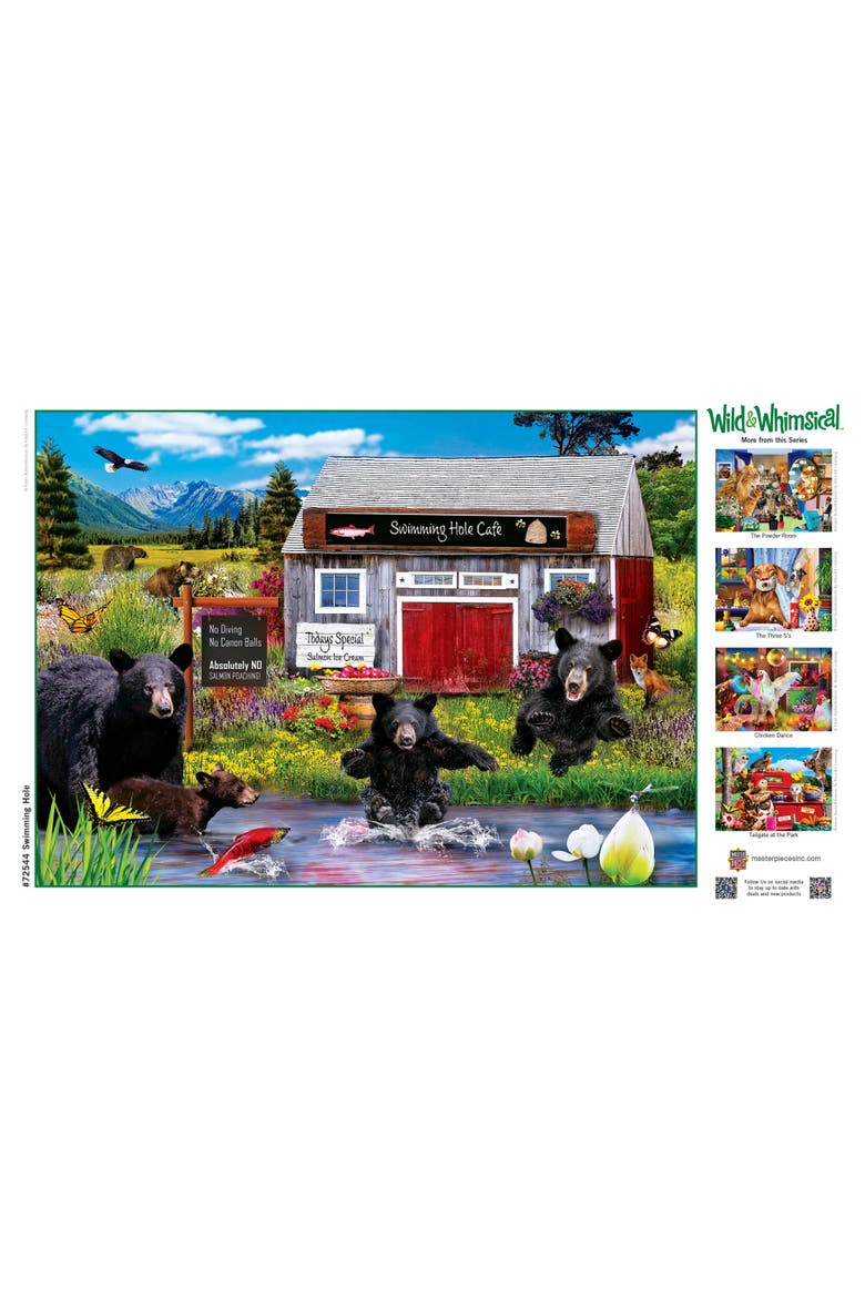 Swimming Hole 1000 Piece Jigsaw Puzzle, Alternate, color, Multicolor