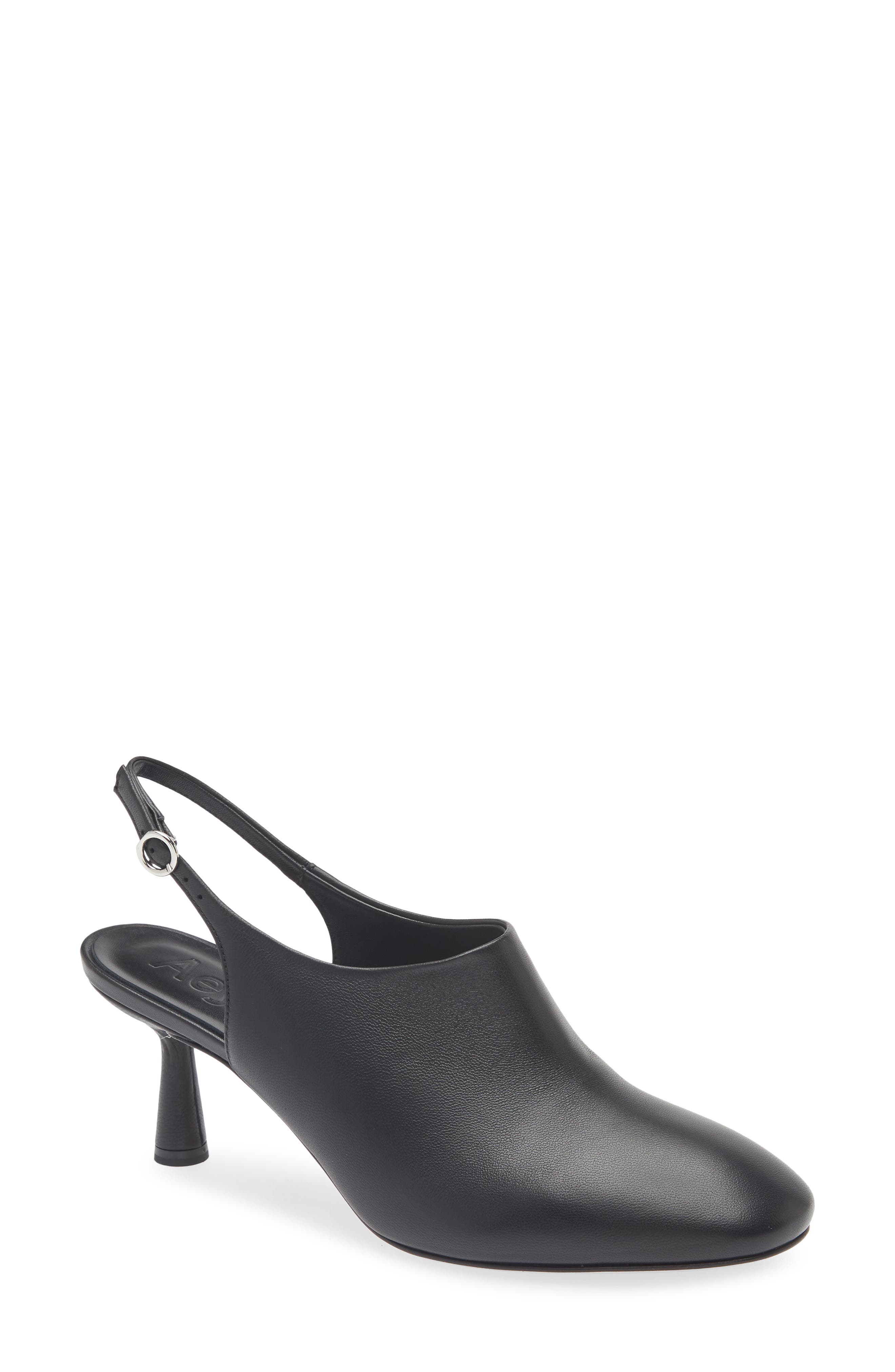 aeyde Malin Slingback Pump, Main, color, Black