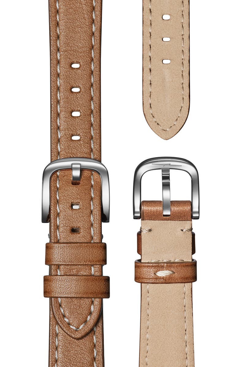 Shinola Derby Leather Strap Watch, 30.5mm, Alternate, color, 
