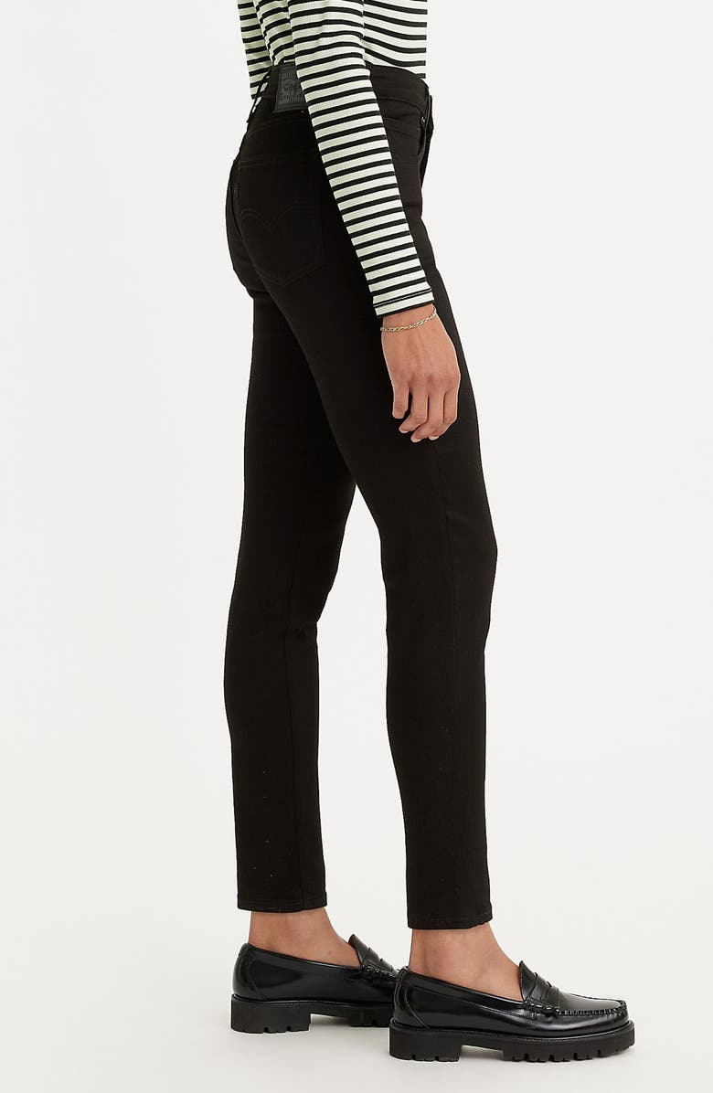 Levi's<sup>®</sup> 721 High Waist Ankle Skinny Jeans, Alternate, color, Soft Black