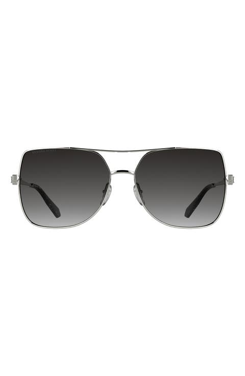Davie 60mm Gradient Aviator Sunglasses