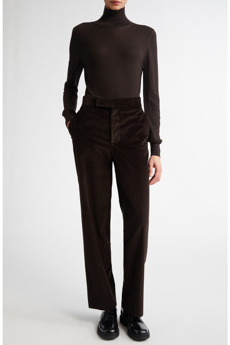 Susan Turtleneck Virgin Wool Sweater, Alternate, color, ESPRESSO